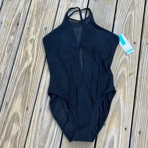Sunsets California Gridlock Black Bond One Piece Swimsuit,Size Medium,NWT